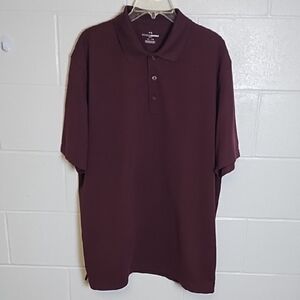 Grand Slam Burgundy Performance Golf Polo Shirt